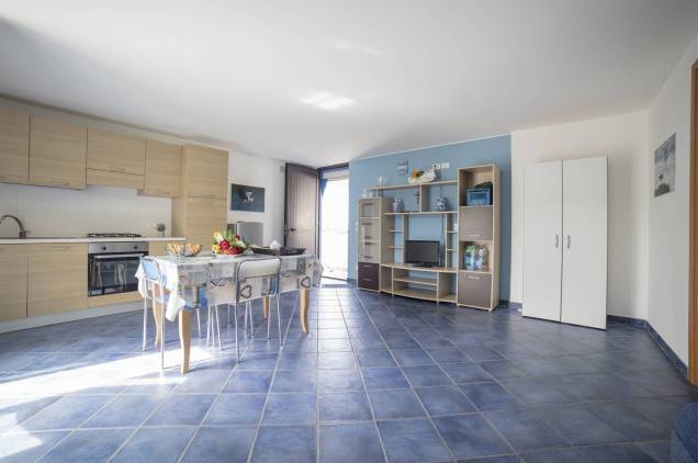 Kitchen living room with furnishings