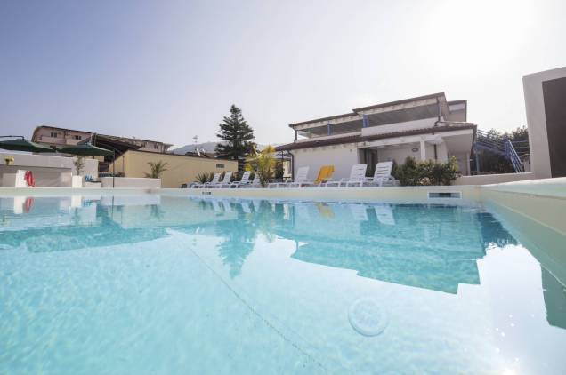 Villa Concettina gesehen vom Swimmingpool